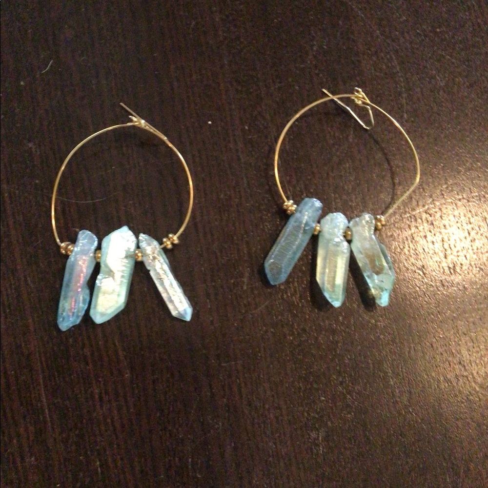 HOST Pick🥰🥰 NEW! Mermaid quartz hoops